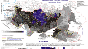 Картосхема «Етнічна мозаїчність народонаселення України».