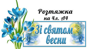 Розтяжка "Зі святом весни"2