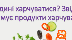 Я вивчаю продукти харчування.