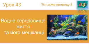 Водне середовище  життя  та його мешканці "Пізнаємо природу" (авт. Коршевнюк Т.В.)