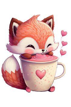 Пин содержит: Animals-valentines. Зверюшки-валентинки. PNG.