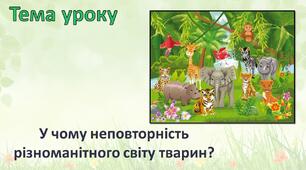 У чому неповторність різноманітного світу тварин?
