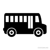 School Bus Black and White Clip Art Free PNG Image｜Illustoon