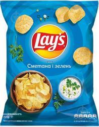 ᐉ Чипси Lays Сметана і зелень 71 г • Краща ціна в Києві, Україні • Купити в Епіцентр К