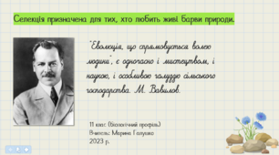 Селекція рослин. Розв'язування типових генетичних задач на неповне домінування (проміжне успадкування) моногібридного схрещування