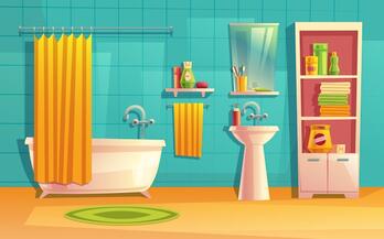 Bathroom Cartoon Images - Free Download on Freepik