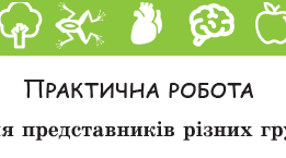 Практична робота. Визначення представників різних груп рослин.