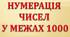 Діагностувальна робота на тему  " Нумерація чисел у межах 1000" , 3 клас .