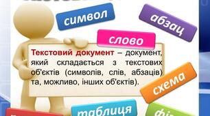 5 клас Контрольна робота. Текстові документи