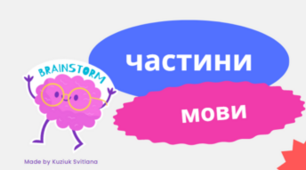 Повторюю частини мови (іменник, прикметник, дієслово