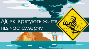 Презентація "Дії, які врятують життя під час смерчу"