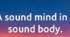 Form 7. Lesson 72. Topical test "Sound mind in a sound body".