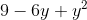9-6y+y^2