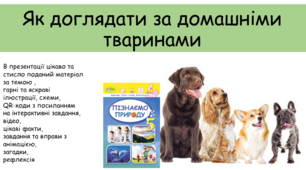 Презентація "Як доглядати за домашніми тваринами"