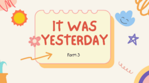Діагностувальна робота №5 "It was yesterday"