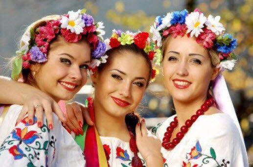 украинские венки с лентами