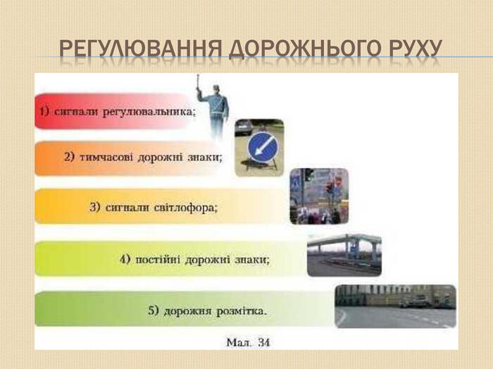 Презентація:"Організація дорожнього руху. Регулювання дорожнього руху"