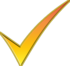 оранжевая галочка png 4 » PNG Image