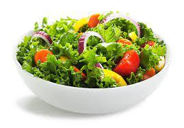 Bowl Of Salad On White Stockfoto en meer beelden van Salade - Salade, Saladekom, Sla - iStock