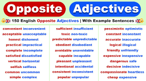 Opposites of the Adjectives