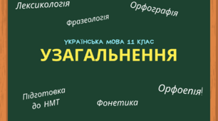 Узагальнення з теми "Підготовка до НМТ.Фонетика, орфоепія, орфографія, лексикологія і фразеологія української мови"