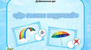 Дидактична гра "Де гостює водичка?"
