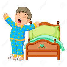 A Boy Wake Up And Stretching In Morning Royalty Free SVG, Cliparts, Vectors, And Stock Illustration. Image 116415018.