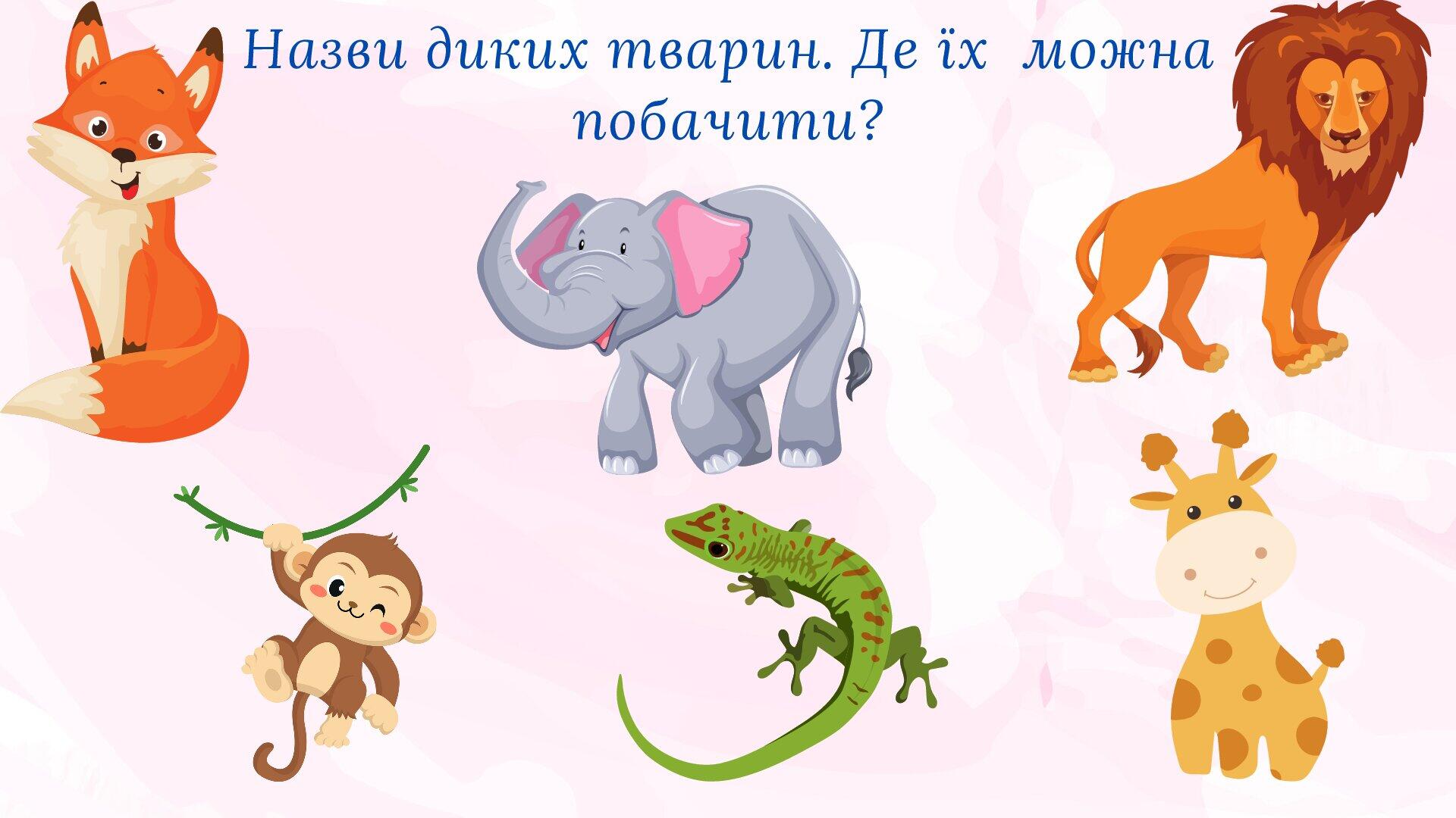 "Тварини в природі" 2 клас | Презентація. Я досліджую світ