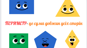 Картка знаходження периметра 2, 3, 4 класи НУШ