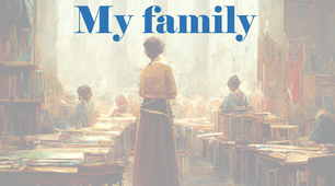 The topic "My Family" in "English with Smiling Sam" for 2nd Lesson 7