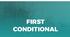 First Conditional 