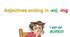 Adjectives ending in -ed and -ing