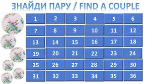 Фізична культура. Гра "Знайди пару".