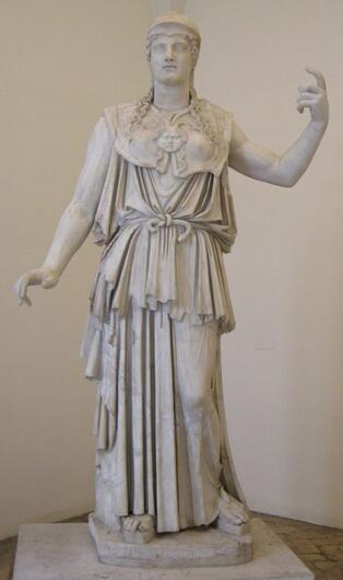 Copia dell'Atena Parthenos 350 d.C. Marmo a tutto tondo Conservato ad ...