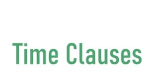 Time clauses 