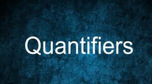 Quantifiers 