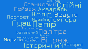Хмара слів з теми "Живопис"