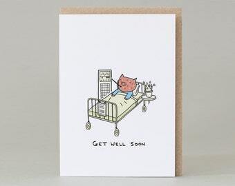 Piggy: Get Well Soon Card Cute Pig Get Well Card Hope You - Etsy 日本