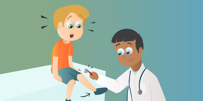 When Kicking the Doctor Is Good—A Simple Reflex · Frontiers for Young Minds