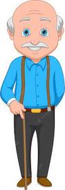 Premium Vector | Happy grandfather cartoon on white background