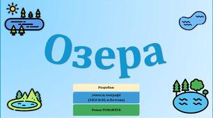 Презентація до уроку географії у 6 класі (НУШ) на тему «Озера».