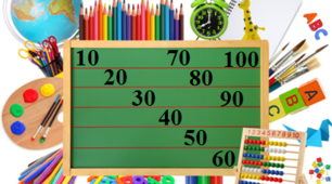 Круглі числа 10 - 100