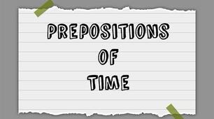 Grammar. Prepositions of Time (at, on, in)