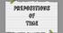 Grammar. Prepositions of Time (at, on, in)