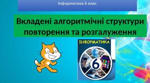 Вкладені алгоритмічні структури повторення та розгалуження.