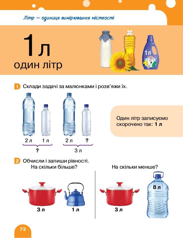 1клас: математика
