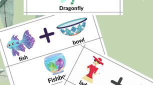 Дидактичні картки Compound Nouns за темою "Animals. Insects. Sea Animals. Nature"