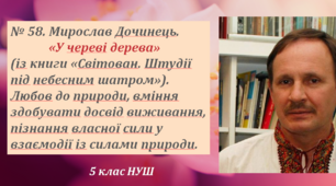 Презентація . Мирослав Дочинець. «У череві дерева» 5 кл. НУШ