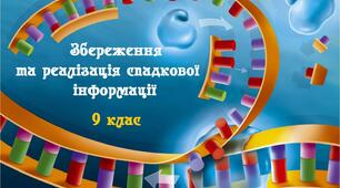 Збереження та реалізація спадкової інформації - 9 клас
