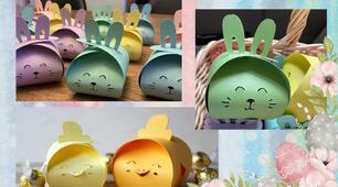 Великодній зайчик,коробочка для смаколика